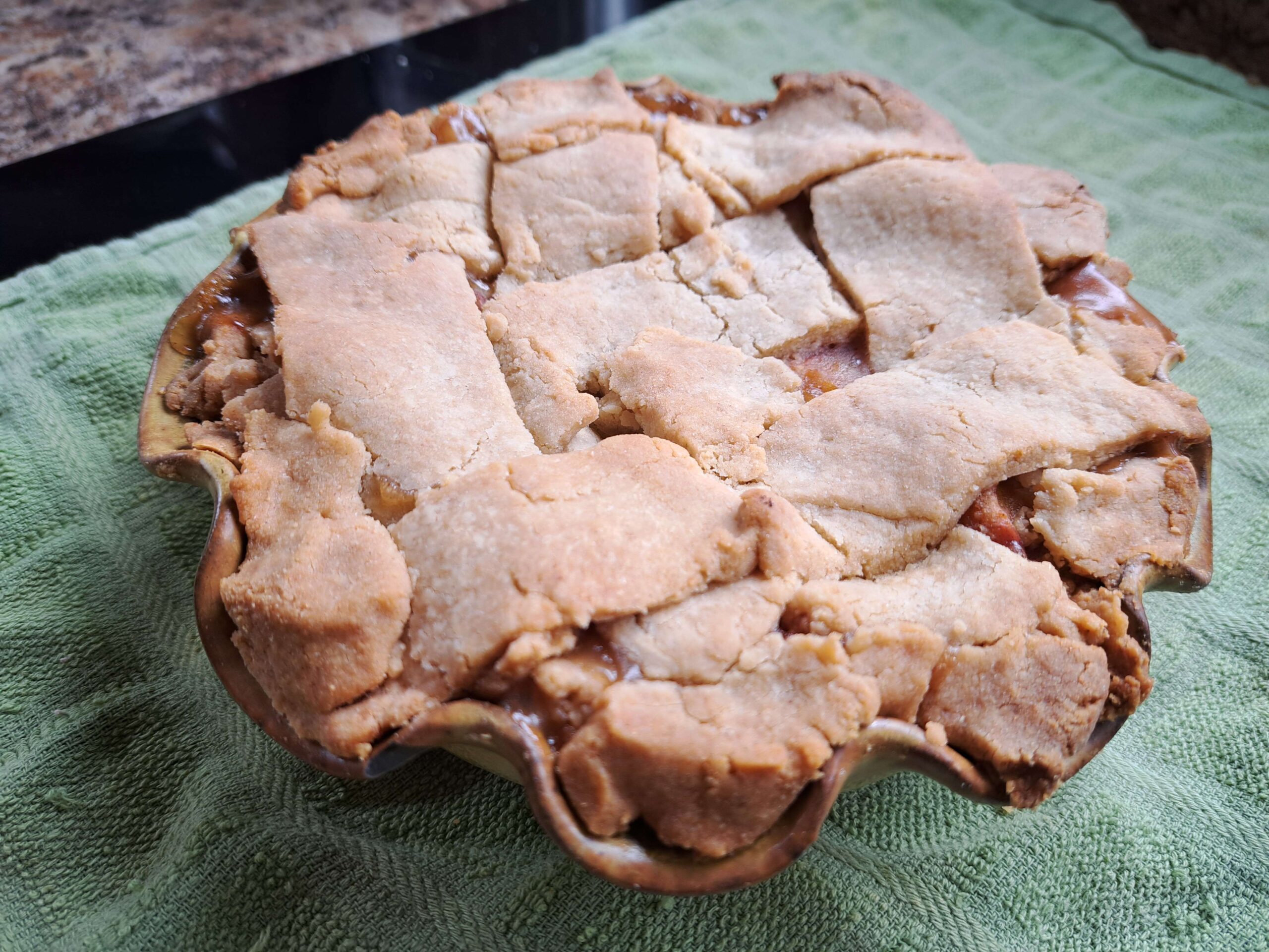 GF peach pie