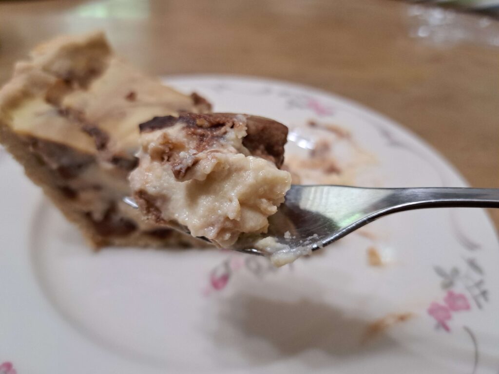 GF Rum-Vanilla Custard Pie with Chocolate Speckles